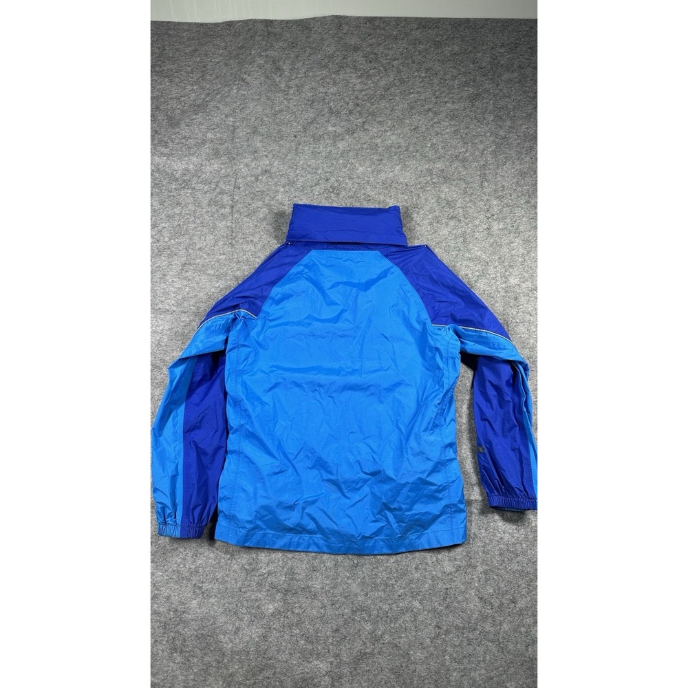 Marmot Windbreaker Jacket Boys Medium Blue Nylon Long Sleeve Hooded Full Zipper - Picture 2 of 11